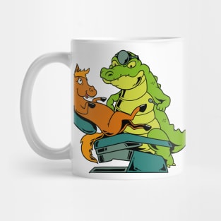 Horse at crocodile dentist Mug